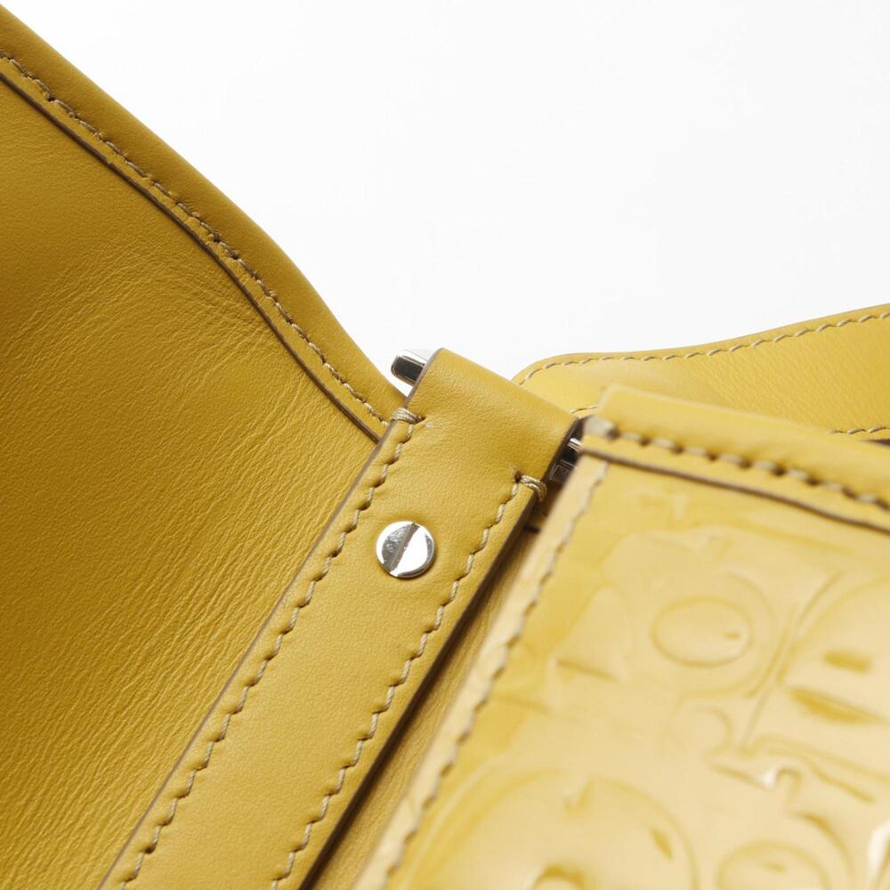 CHRISTIAN DIOR Yellow Leather Shoulder Bag - Picture 9 of 9
